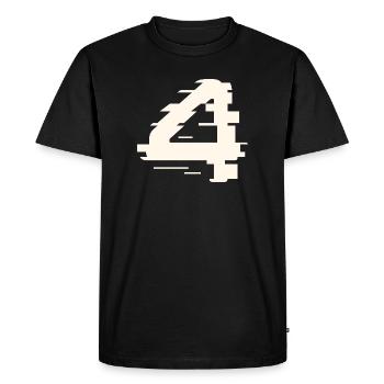 4 - Men's Premium Organic T-Shirt - black - Front - Nico (187cm)
