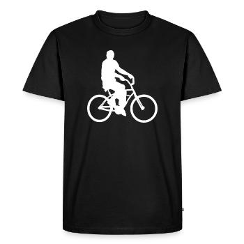 Bicyclette - T-shirt Premium bio Homme - noir - Devant - Nico (187cm)