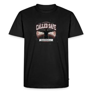 Appelée Safe Christian Baseball Faith Cross - T-shirt Premium bio Homme - noir - Devant - Nico (187cm)