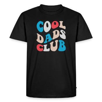Cool Dads Club Style Rétro 2026 - T-shirt Premium bio Homme - noir - Devant - Nico (187cm)