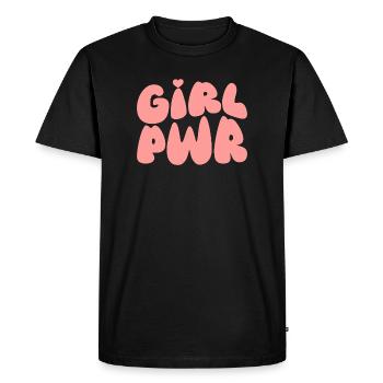 Féministe Gir Power - T-shirt Premium bio Homme - noir - Devant - Nico (187cm)