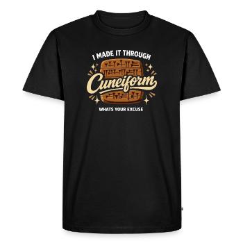 Ancient Mesopotamia, Sumerian - Men's Premium Organic T-Shirt - black - Front - Nico (187cm)