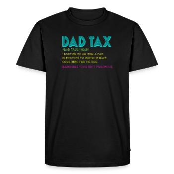 Règle sur les collations fiscales pour les pères - T-shirt Premium bio Homme - noir - Devant - Nico (187cm)