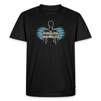 Guérison somatique Thérapie somatique - T-shirt Premium bio Homme - noir - Devant - Nico (187cm)
