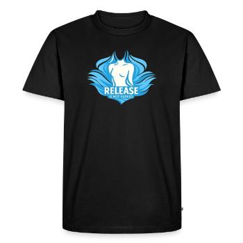 Guérison somatique Thérapie somatique - T-shirt Premium bio Homme - noir - Devant - Nico (187cm)