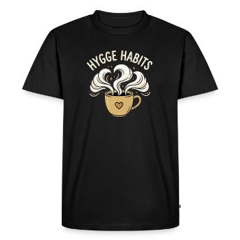 Cozy habits - Men's Premium Organic T-Shirt - black - Front - Nico (187cm)
