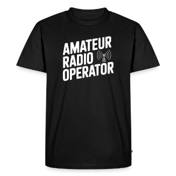 Amateur Radio Operator - Men's Premium Organic T-Shirt - black - Front - Nico (187cm)