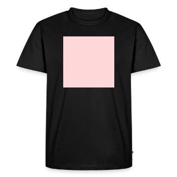 Modèle de texture de fond rose Personnaliser - T-shirt Premium bio Homme - noir - Devant - Nico (187cm)