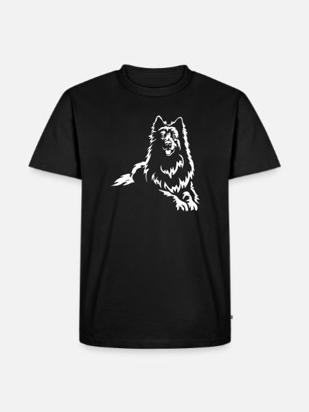Schweizer Schäferhund "Black Edition" - Männer Premium Bio T-Shirt - Schwarz