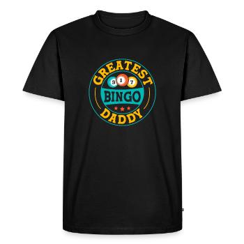 Bingo Bingo Meilleur Bingo Papa Bingo - T-shirt Premium bio Homme - noir - Devant - Nico (187cm)