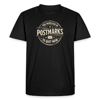 Trop profondément en moi | Après le passage - T-shirt Premium bio Homme - noir - Devant - Nico (187cm)