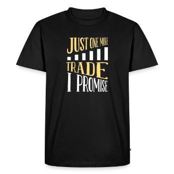Encore un devis de trader drôle - T-shirt Premium bio Homme - noir - Devant - Nico (187cm)