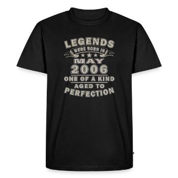 Birthday May 2006 - Men's Premium Organic T-Shirt - black - Front - Nico (187cm)