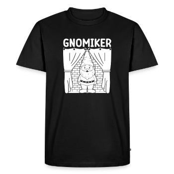 Nain Nain à motif Nain - T-shirt Premium bio Homme - noir - Devant - Nico (187cm)