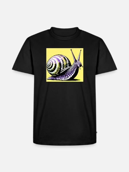 Escargot - T-shirt Premium bio Homme - noir
