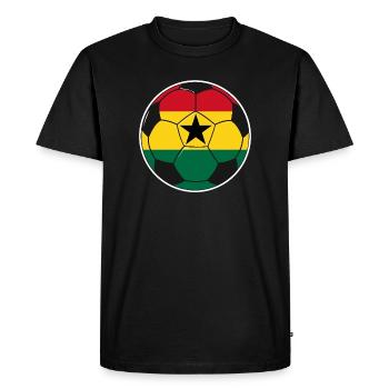 Football team Ghana - Men's Premium Organic T-Shirt - black - Front - Nico (187cm)