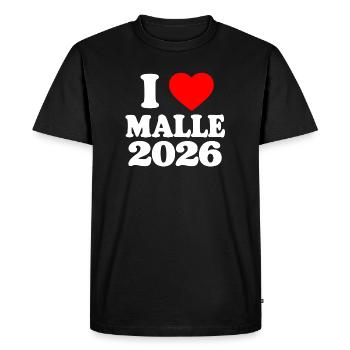 J’adore Malle 2026 - T-shirt Premium bio Homme - noir - Devant - Nico (187cm)