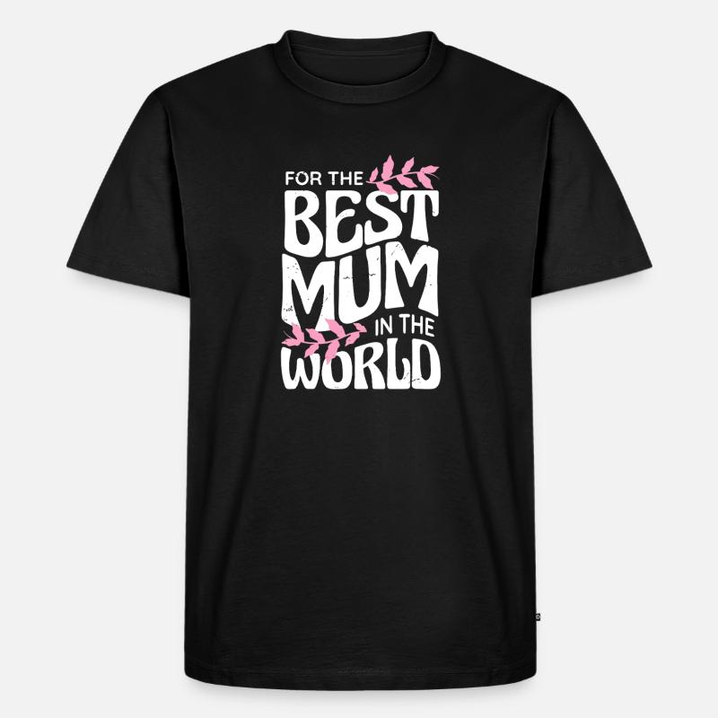 Beste Mama der Welt - Männer Premium Bio T-Shirt - Schwarz