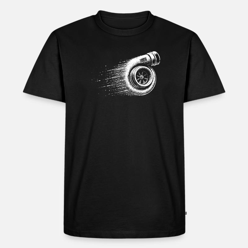 Turbolader Boost Boosted Tuner Schrauber - Männer Premium Bio T-Shirt - Schwarz