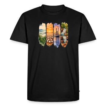 Alabama Vacation Travel – Southern States & Nature Motif - Men's Premium Organic T-Shirt - black - Front - Nico (187cm)