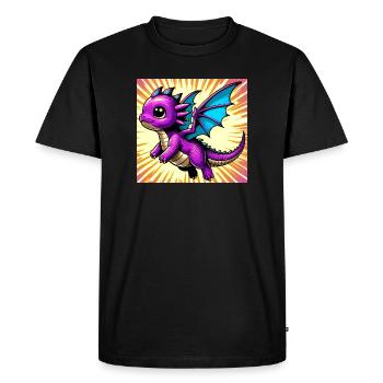 dragon - T-shirt Premium bio Homme - noir - Devant - Nico (187cm)