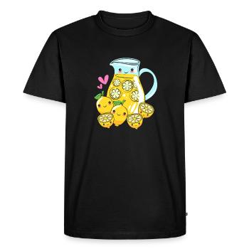Stand de limonade Limousine limousine - T-shirt Premium bio Homme - noir - Devant - Nico (187cm)