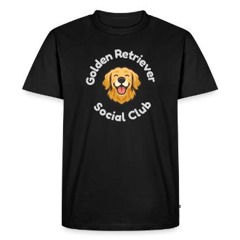 Golden Retriever Social Club - Men's Premium Organic T-Shirt - black - Front - Nico (187cm)