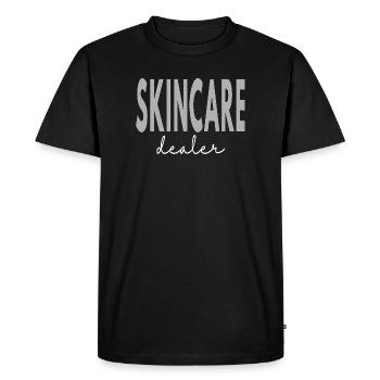 Détaillant de soins de la peau, esthéticienne de beauté, - T-shirt Premium bio Homme - noir - Devant - Nico (187cm)