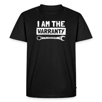 Je suis le gars de la garantie, mec automobile, mécanicien - T-shirt Premium bio Homme - noir - Devant - Nico (187cm)