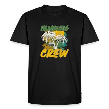 Équipage de Hambourg - T-shirt Premium bio Homme - noir - Devant - Nico (187cm)
