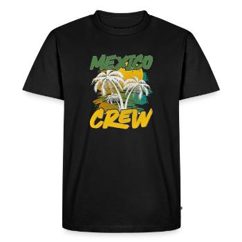 Équipage du Mexique - T-shirt Premium bio Homme - noir - Devant - Nico (187cm)