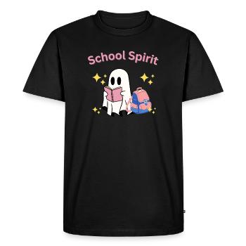 School Spirit Ghost Teacher Halloween - T-shirt Premium bio Homme - noir - Devant - Nico (187cm)