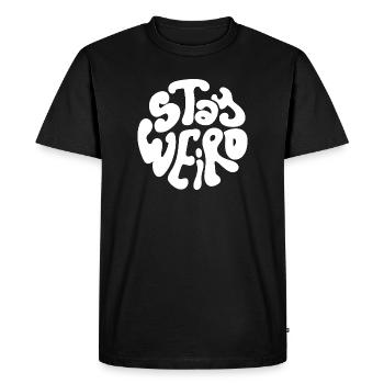 reste bizarre - T-shirt Premium bio Homme - noir - Devant - Nico (187cm)