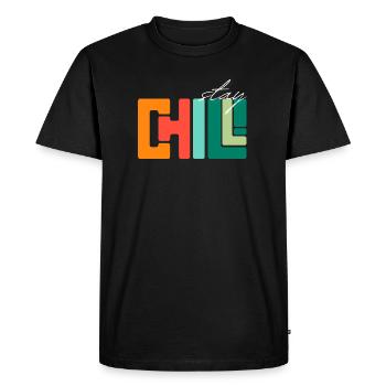 Restez au frais - T-shirt Premium bio Homme - noir - Devant - Nico (187cm)