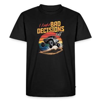 UTV Off Road 4 Wheeler Side by side - Men's Premium Organic T-Shirt - black - Front - Nico (187cm)