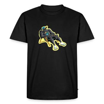 Le repos du guerrier - T-shirt Premium bio Homme - noir - Devant - Nico (187cm)