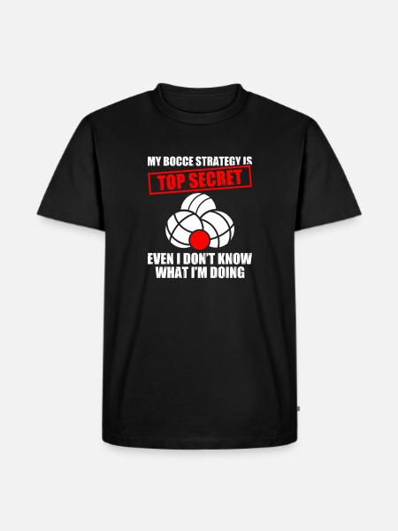 My bocce strategy Petanque Boule player - Men's Premium Organic T-Shirt - black