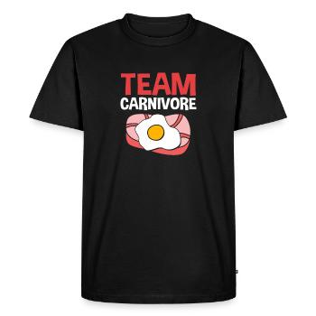 Keto Diet - Men's Premium Organic T-Shirt - black - Front - Nico (187cm)
