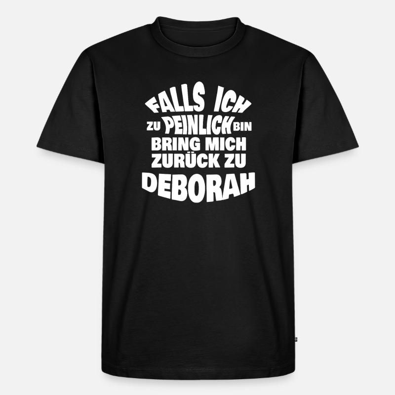 Deborah als JGA - Männer Premium Bio T-Shirt - Schwarz