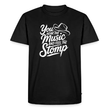 Style musical western de la danse en ligne - T-shirt Premium bio Homme - noir - Devant - Nico (187cm)