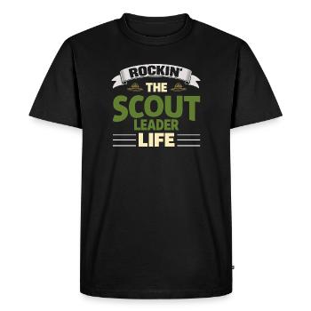 Rockin Le Chef Scout Vie Pfadfinderleiter - T-shirt Premium bio Homme - noir - Devant - Nico (187cm)