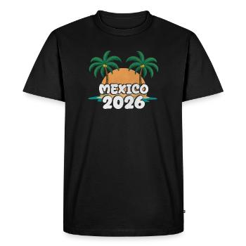 Mexique 2026 - T-shirt Premium bio Homme - noir - Devant - Nico (187cm)