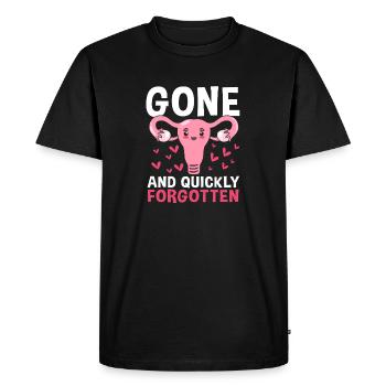 Ovarian Hysterectomy Uterus Uterus - Men's Premium Organic T-Shirt - black - Front - Nico (187cm)