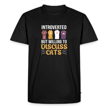Introverti, anxieux, anxieux, craintif - T-shirt Premium bio Homme - noir - Devant - Nico (187cm)