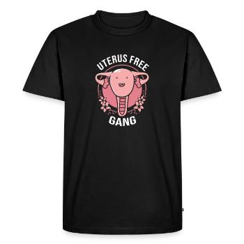 Hysterectomy uterus uterus ovary - Men's Premium Organic T-Shirt - black - Front - Nico (187cm)