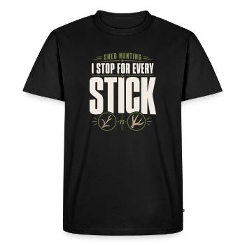 Scale-hunting-scale-hunter-antler-hunting-whitetail - Men's Premium Organic T-Shirt - black - Front - Nico (187cm)