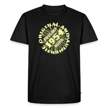 Authentique 1954 - T-shirt Premium bio Homme - noir - Devant - Nico (187cm)