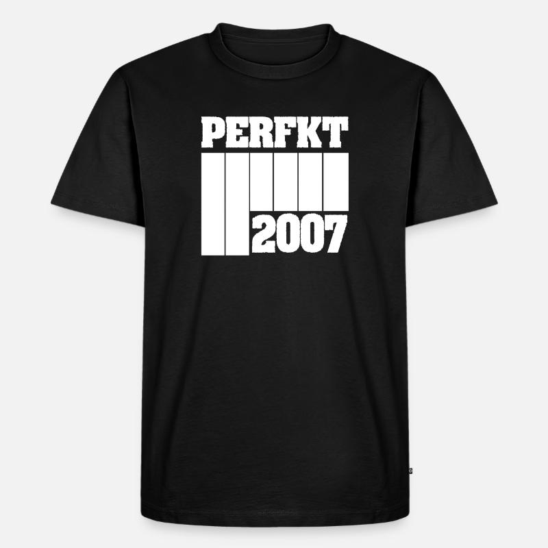 2007 - Männer Premium Bio T-Shirt - Schwarz