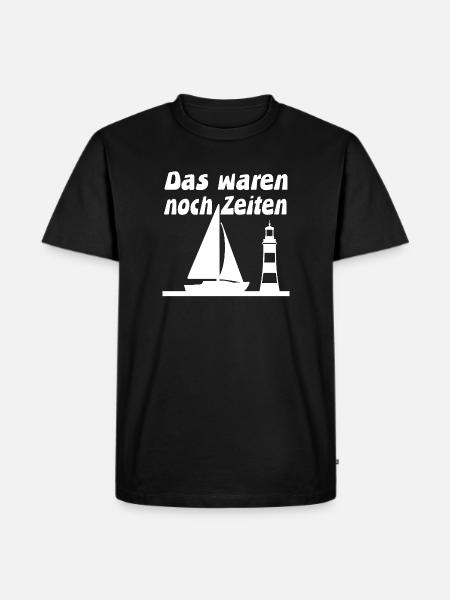 Segeln - Männer Premium Bio T-Shirt - Schwarz