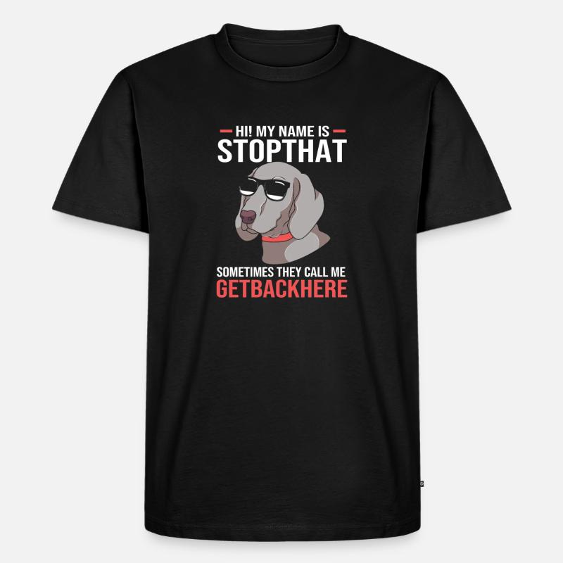Deutsche Dogge - Männer Premium Bio T-Shirt - Schwarz